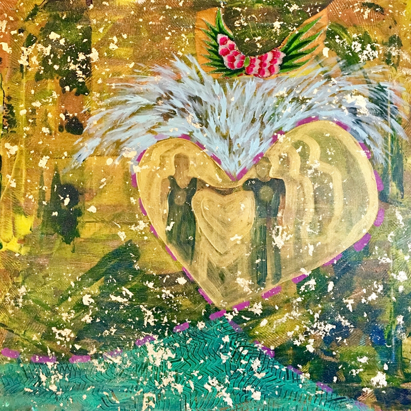 Hearts Interwoven by artist Melissa Wen Mitchell